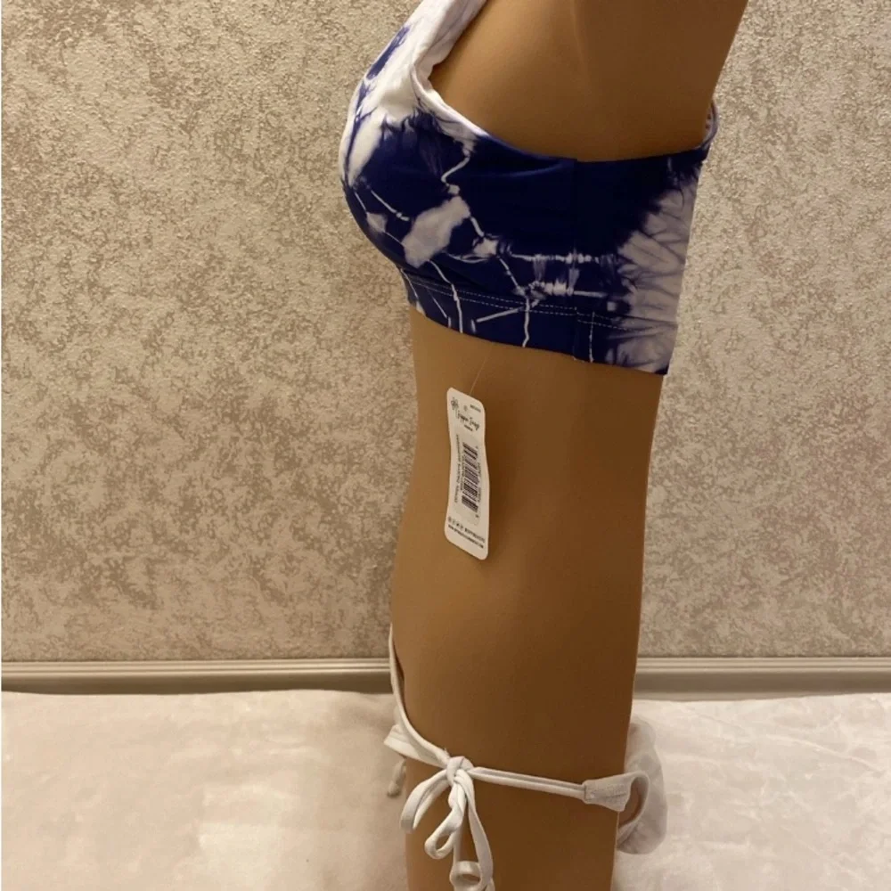 Dippin' Daisy's Tie-Dye Blue and White Bikini